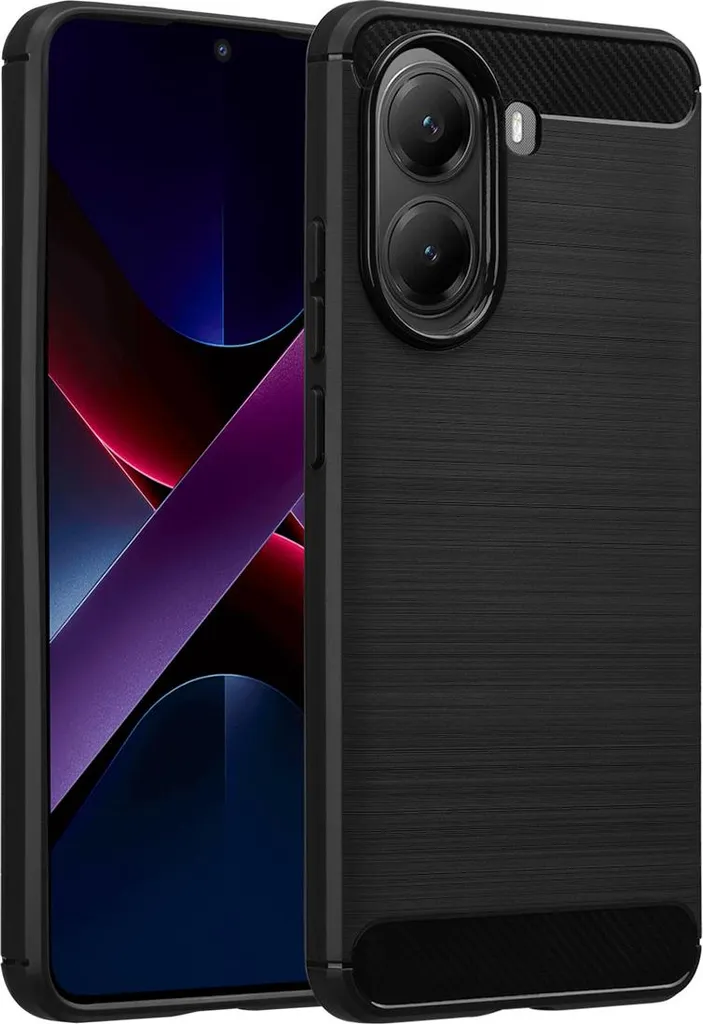 Custodia imoshion Spazzolata Xiaomi Poco X7 Pro Nero | Protezione TOP