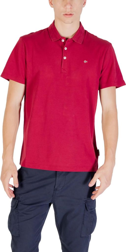 Napapijri Herren Polo Bordeaux 486870 : Größe - XXL Größe: XXL