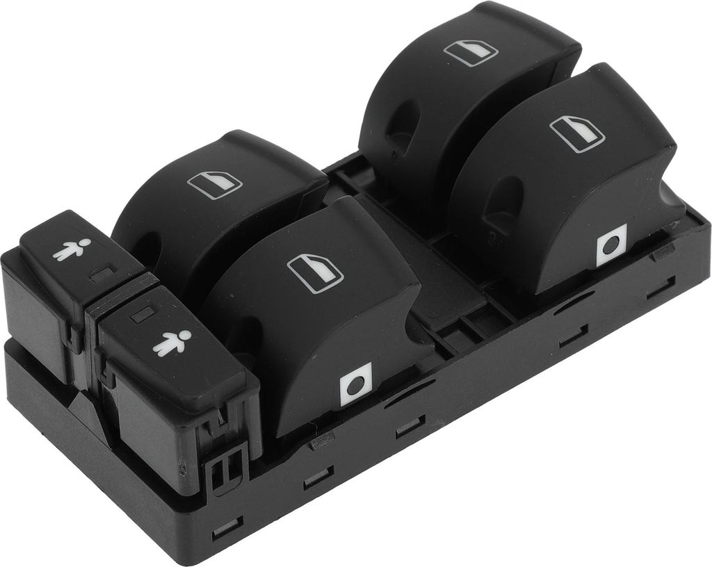 Elektrischer Fensterschalter Nr. 4F0959851G Vorderer linker Fahrerseiten-Fenstersteuerschalter für Audi A6 Quattro S6 Q7 Schwarz