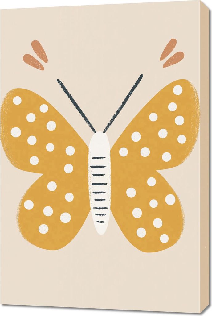 Bild 60x90cm Muster für Kinder, Mädchen fürs Zimmer - Schmetterling 2