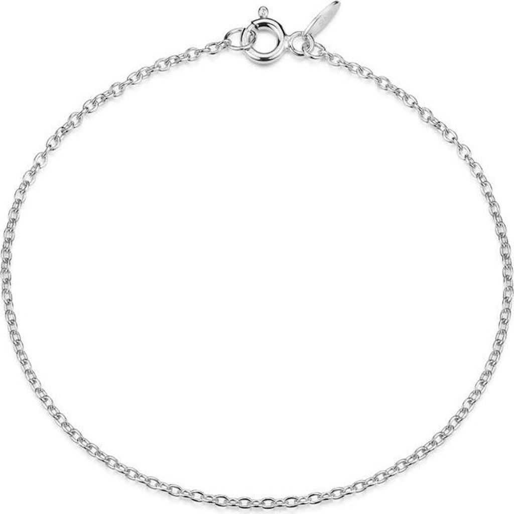 SILBERKETTEN STORE Erbskette Armband 1,6mm - 925 Silber, Länge wählbar von 16-25cm - 22cm