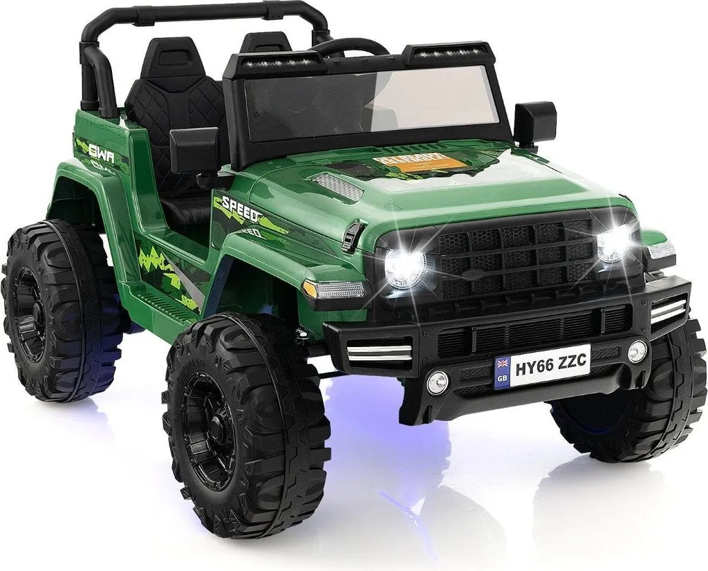 Véhicule électrique enfant biplace 24V tout-terrain avec musique LED