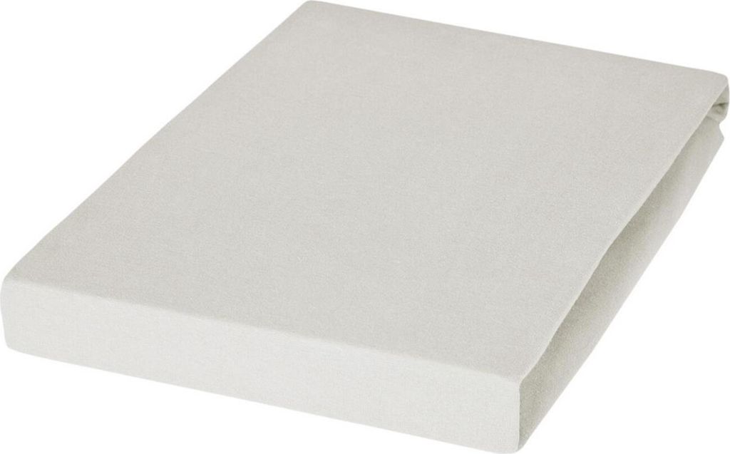 Janine Design Elastic-Jersey Spannbetttuch (für Box-Spring Betten) TOPPER 5001 Farbe silber Größe 200x200 cm