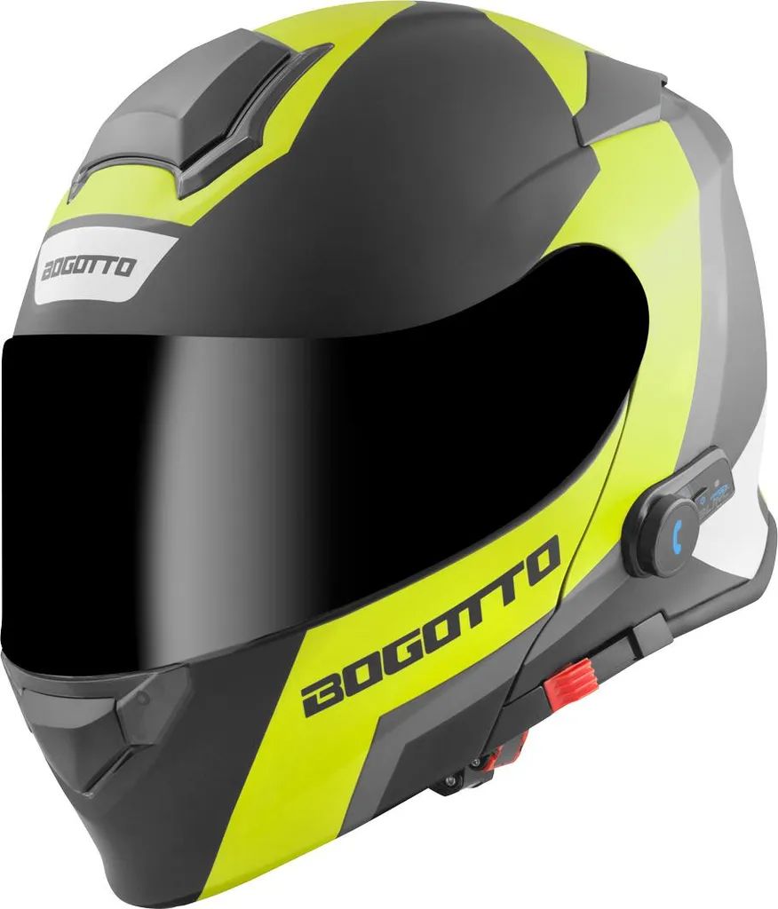 Casque Bogotto V271 BT Zabu avec Intercom Bluetooth et Visière Solaire