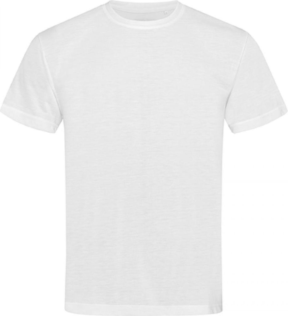 Stedman - Active Baumwolle Touch Crew Neck - White - S