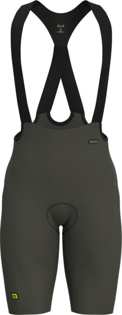 ALÉ Kurze Fahrradhose mit Trägern - VOLTAGE R-EV1 - Grün L