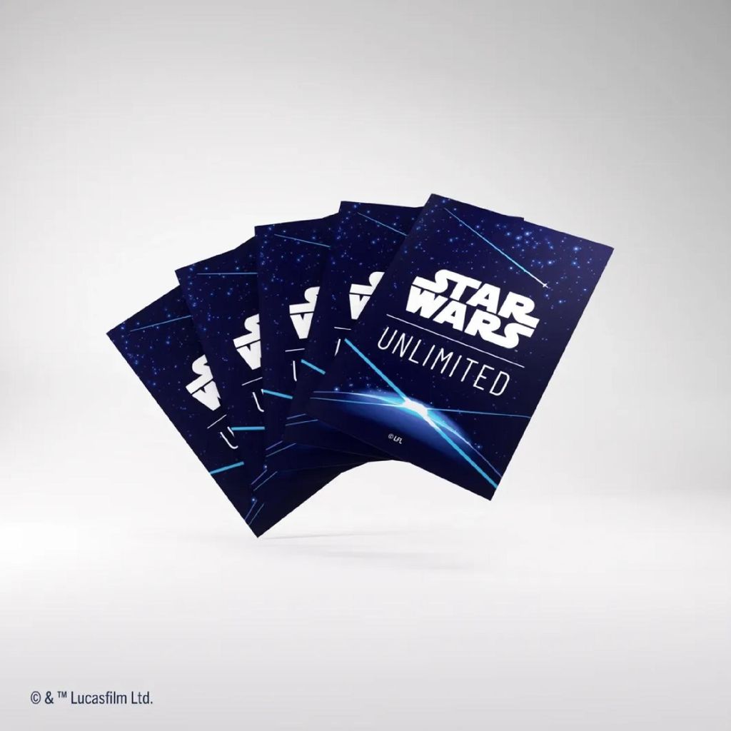 Star Wars: Unlimited Art Sleeves Manicotti blu spaziali per Immagine del prodotto 