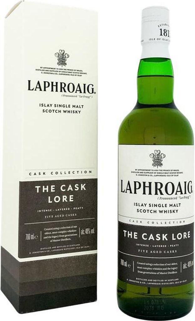Laphroaig Lore Islay Single Malt Scotch Whisky in Immagine del prodotto 