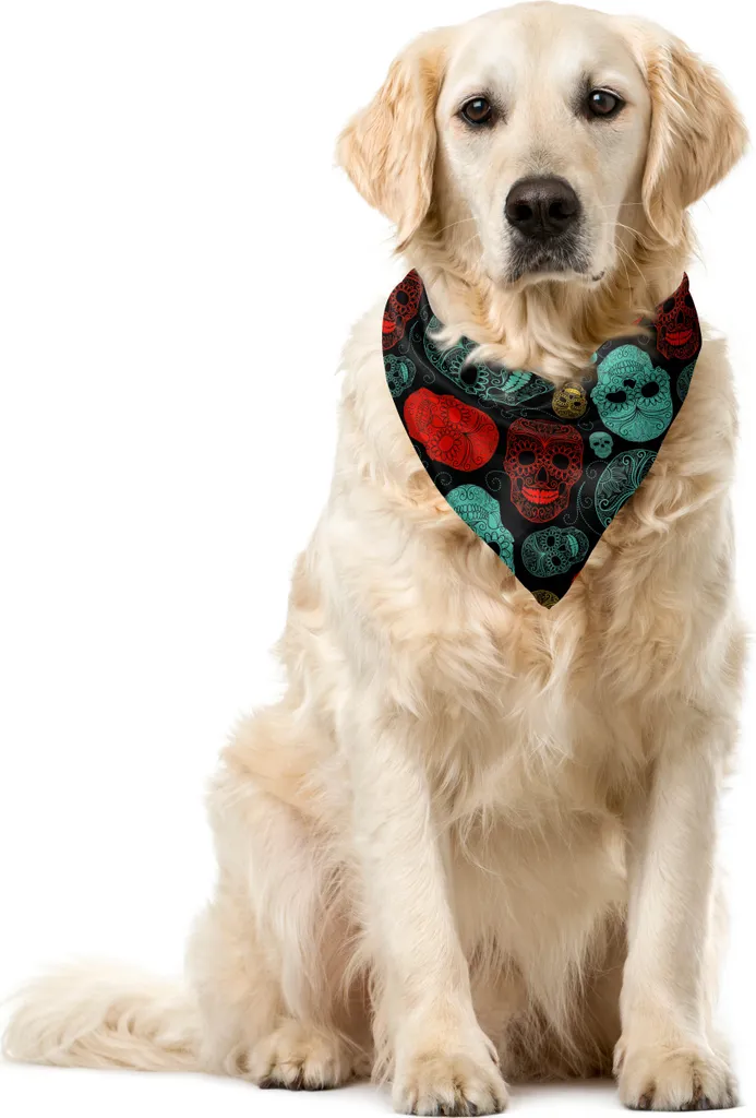 Bandana Cane Teschi ABAKUHAUS 40x40cm - Stile Dark e Resistenza