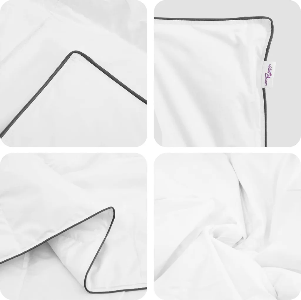 Analisi Set Piumino Bianco vidaXL - Trapuntato con Cuscini Inclusi - 6