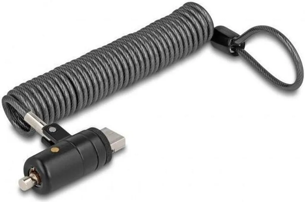 Câble antivol USB A femelle Navilock pour éviter le vol de clé