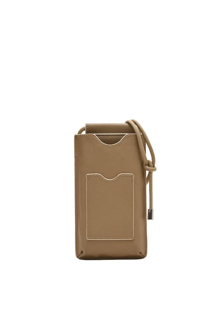 s.Oliver borsa per cellulare Smartphone Bag Brown marrone chiaro