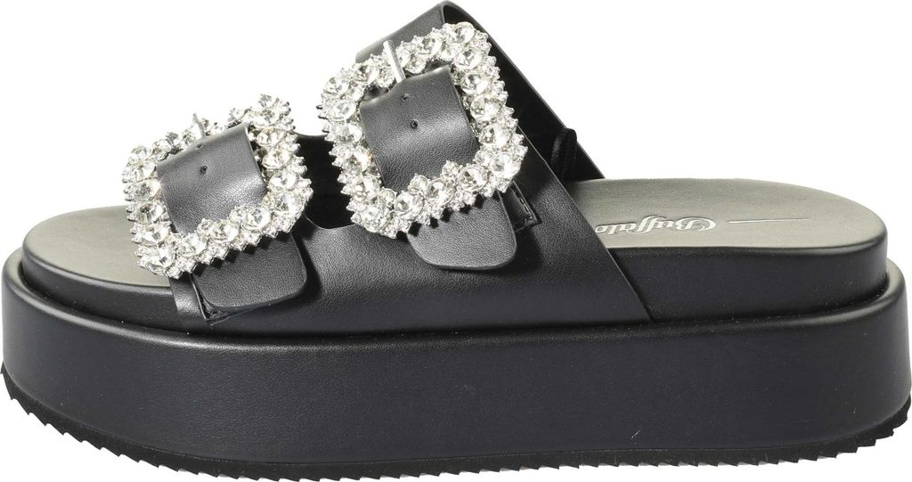Buffalo Noa Ari Glam Pantolette - Schwarz Kunstleder : 39 : Normal Größe: 39 Weite: Normal