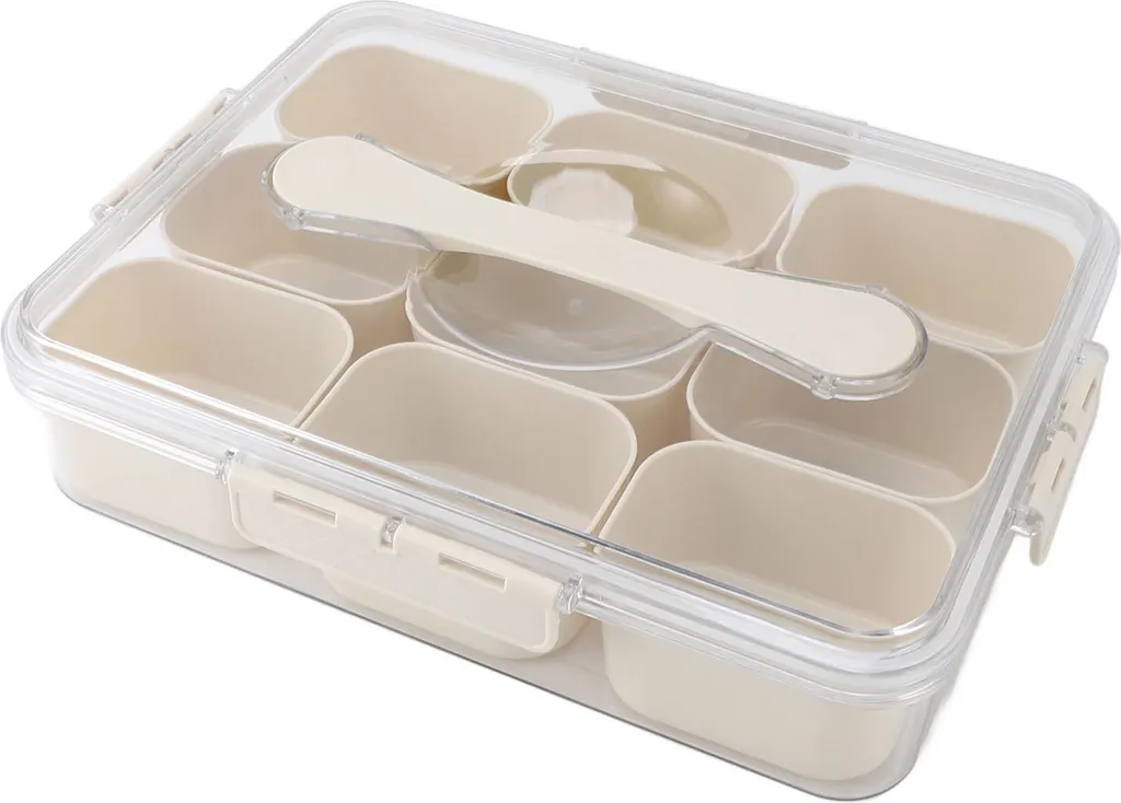Boîte d'organisation 9 compartiments pour assaisonnement et condiments