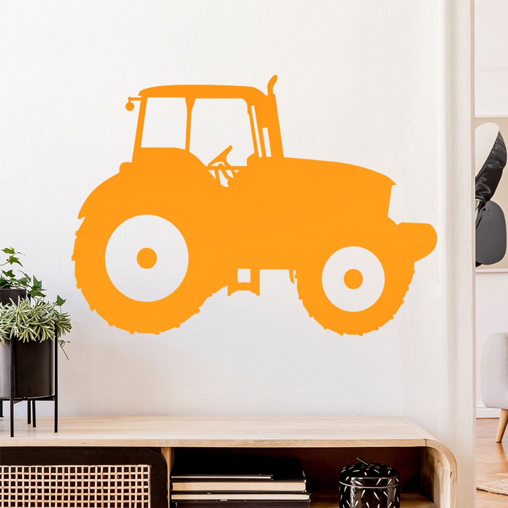 Landwirt Traktor Fahrzeug Wandtattoo Wandaufkleber Wall Sticker - Dekoration, Küche, Wohnzimmer, Schlafzimmer, Badezimmer