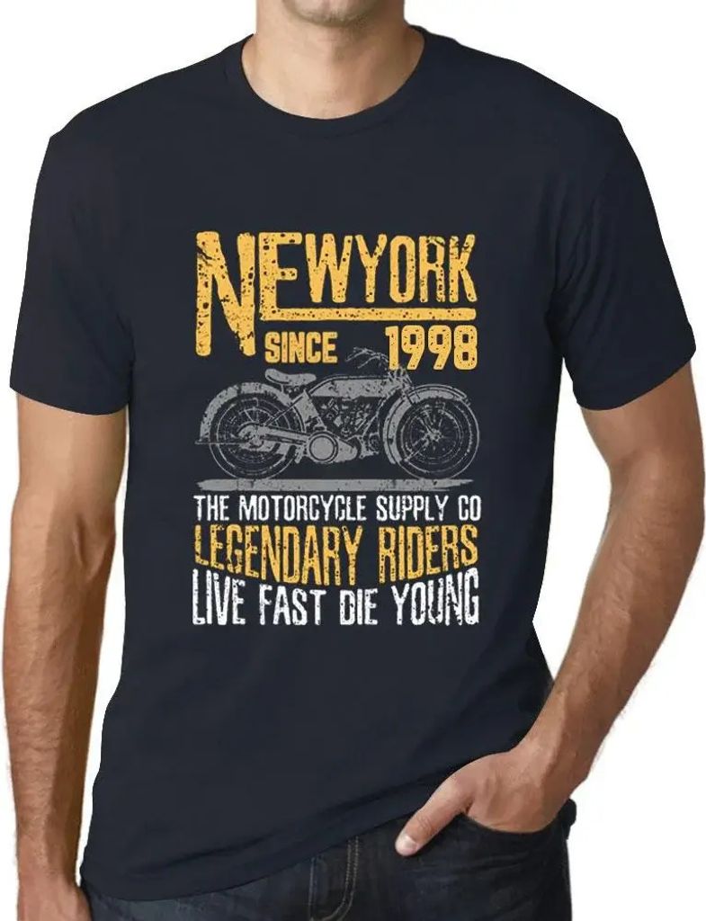 Herren Grafik T-Shirt Motorradlegende seit 1998 – Motorcycle Legendary Riders Since 1998 – Geschenk 26. Geburtstag Jahrestag 26 Jahre Jubiläum 26