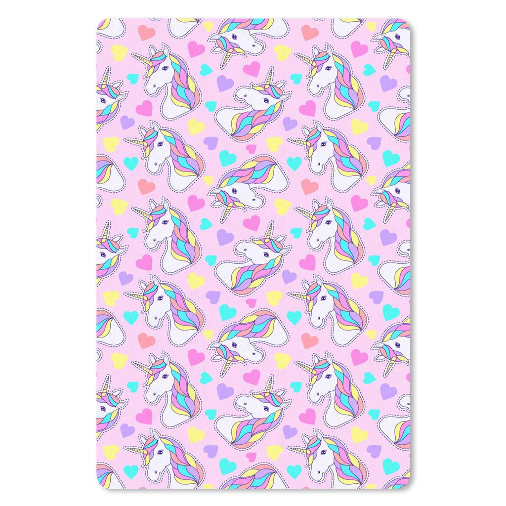 MuchoWow Mauspad Mousepad Einhorn - Regenbogen - Muster 40x60 cm - Mousepads - Maus Mat - Pad - Mausunterlage - Schreibtisch Accesoire