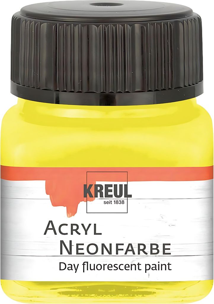 Kreul 77261 Acrylfarbe Neon Yellow 20 ml