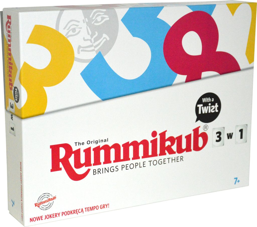 RUMMIKUB 3IN1 Originale 3 giochi in 1 gioco da tavolo Immagine del prodotto 