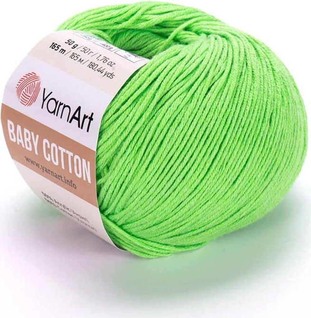 YarnArt Baby Baumwolle 438 - Weiches Garn 165m/50g, ideal Produktbild 