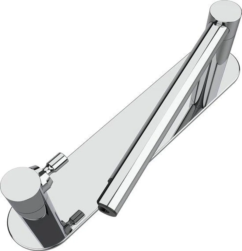 Support papier toilette adhésif inox pour installation murale rapide