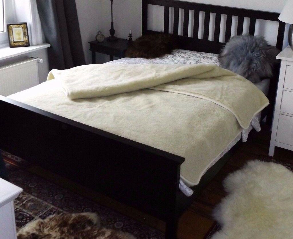 Wolldecke aus Wolle 200 cm x 220 cm