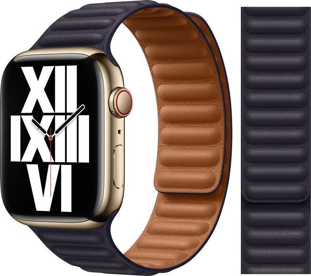 Bracelet Apple Leather Link pour Apple Watch | 44/45/46/49 Image du produit 