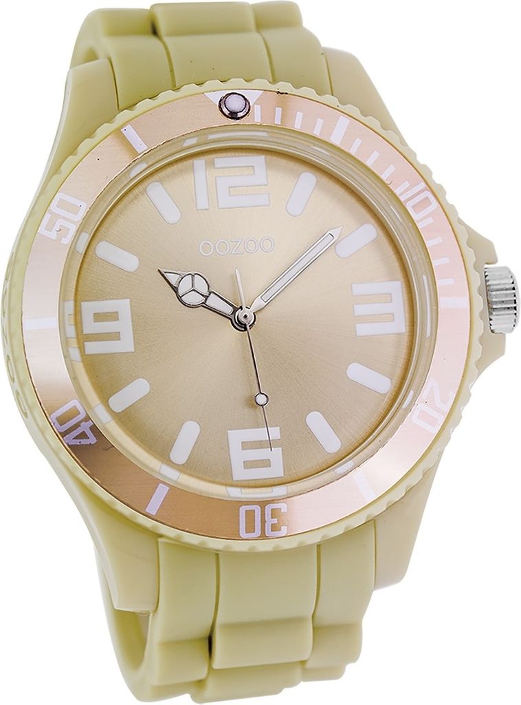 Oozoo Damen Uhr Analog Quarzuhr Armband beige Timepieces D2UOC4657A