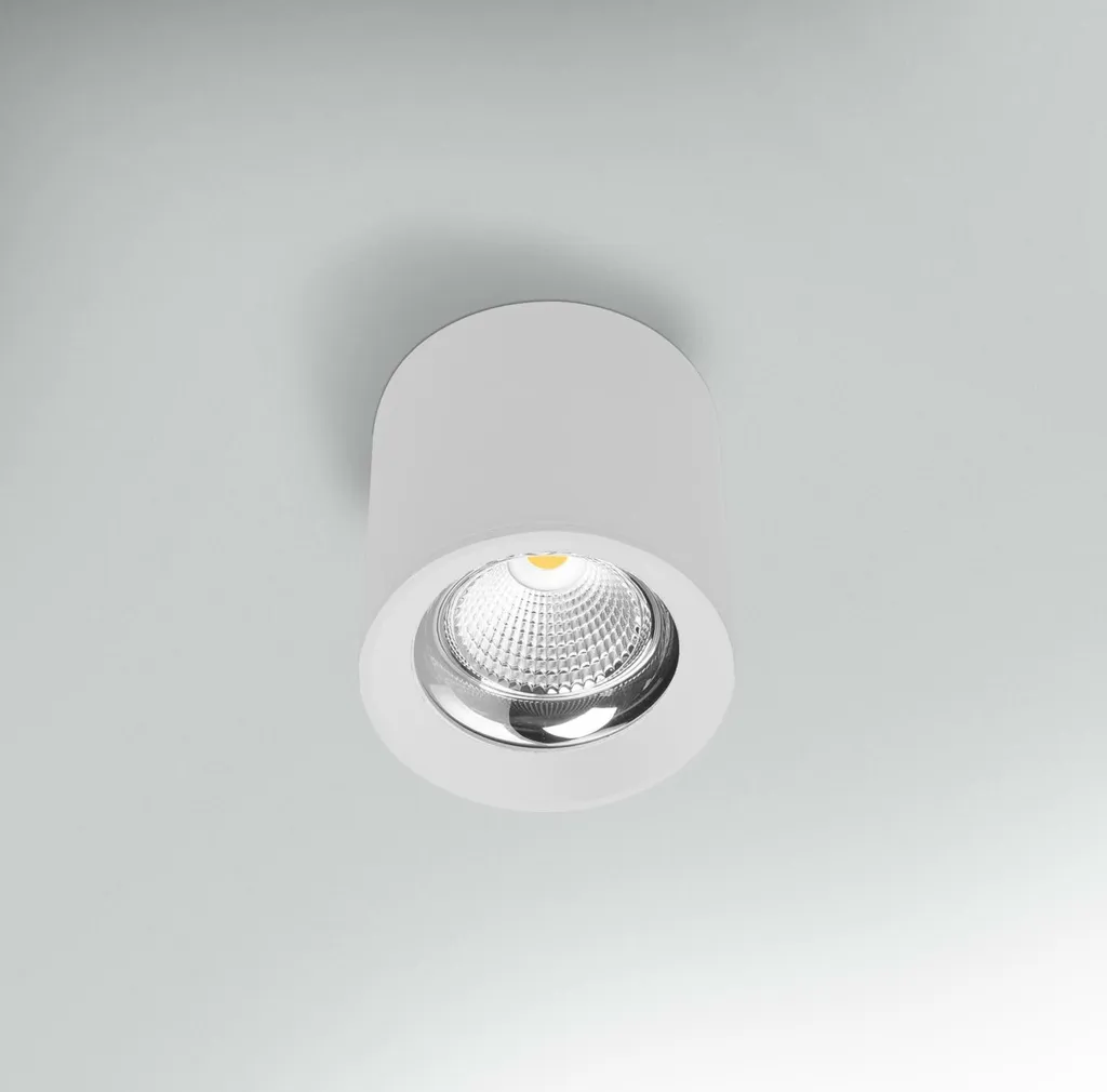 Plafonnier LED Salon et Couloir CENTURY RONDO Blanc 10W 3000K Chic Ø9cm