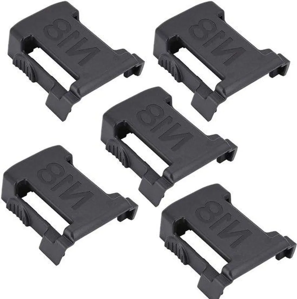 Support de fixation mural pour batterie 18V - Lot de 5 socles rigides