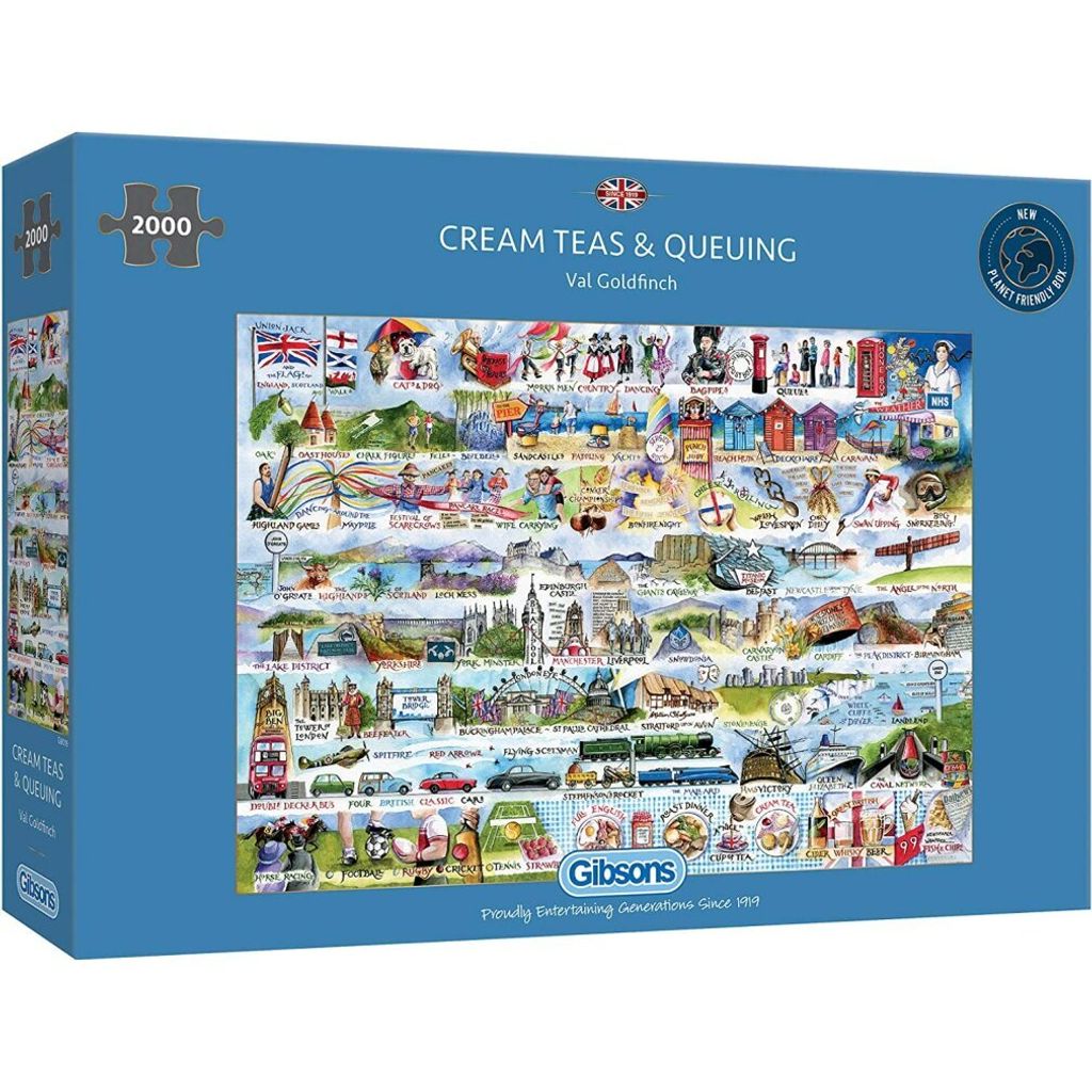 GIBSONS Puzzle Cremetees und ihre Klassifizierung 2000 Teile