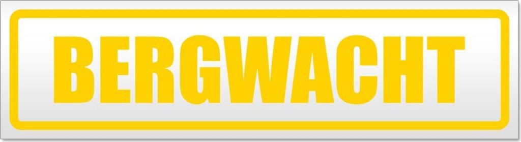 Bergwacht Magnetschild Schild magnetisch