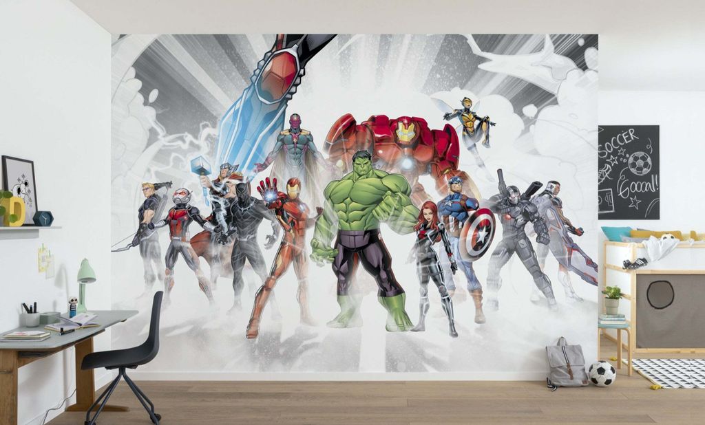 Komar fotobehang - Avengers Unite - Afmetingen: 368 x 254 Productafbeelding 