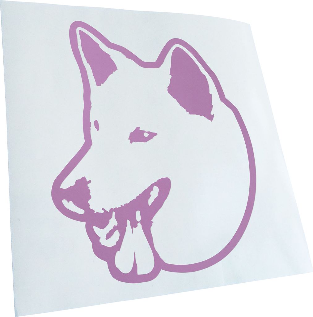 Kiwistar - Autoaufkleber - korean jindo dog Hund - Pink - 12x10cm - Aufkleber für Auto, Laptop, Fahrrad, LKW, Motorrad mehrfarbig JDM Decal Racing