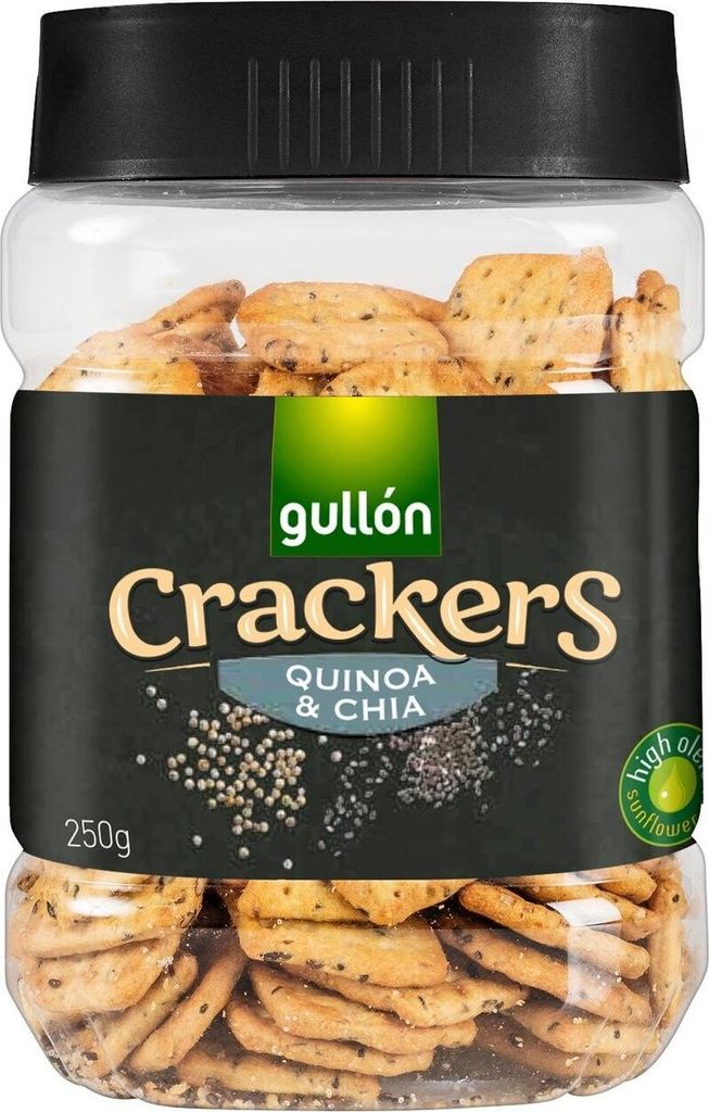 Krakersy mini Bites Quinoa&Chia 250g - Gullon Zdjęcie produktu 