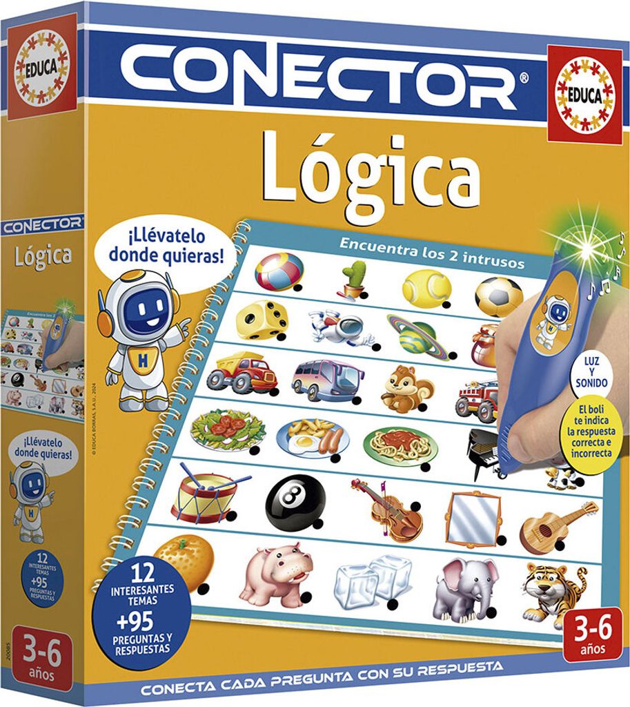 Educa Lernspiel Conector Logica Durchsichtig Durchsichtig One Size