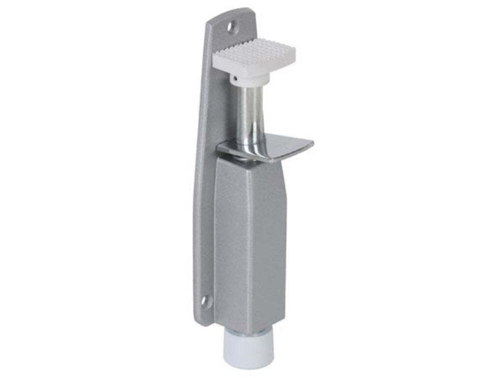 Perel Türstopper mit Fußbedienung, metallischer Produktbild 