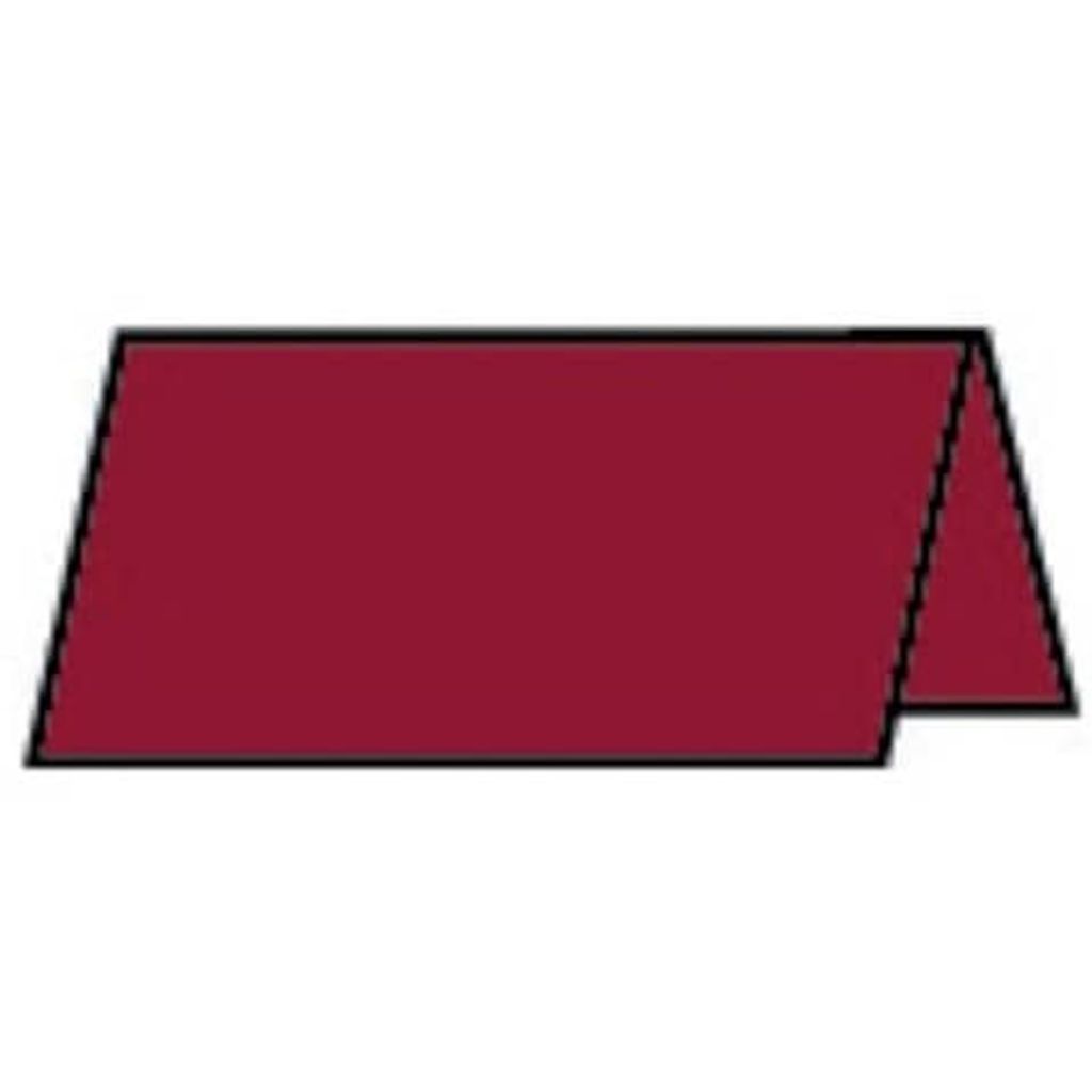 Tischkarte Paperado - 10 x 10 cm, 220 g/qm, rosso gerippt, 100 St.