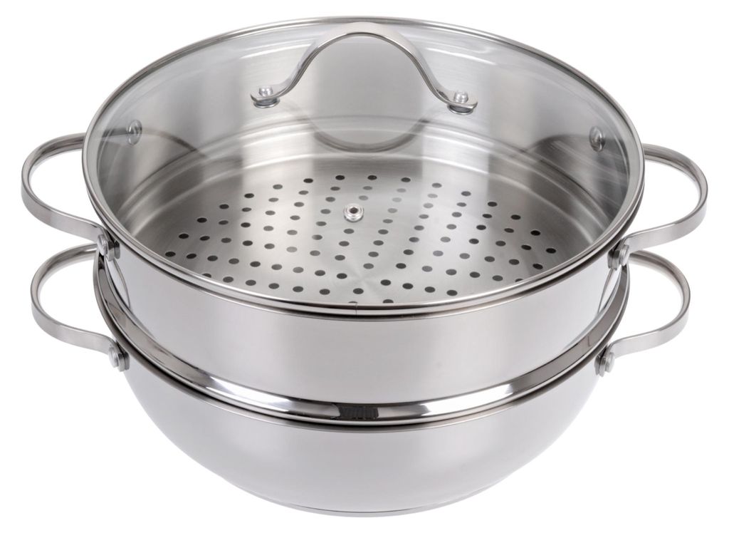 GRÄWE Servierpfanne 28 cm mit Dampfeinsatz, Serie Pro-Line Produktbild 