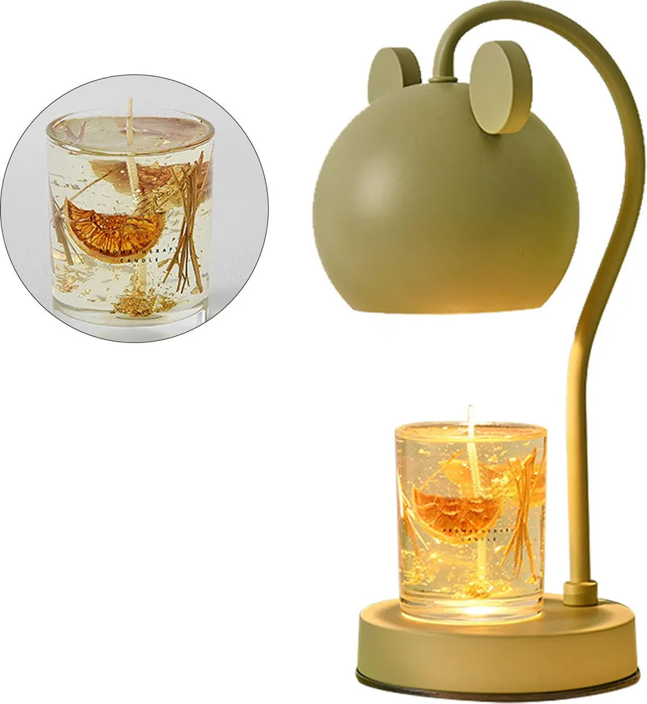 Lampe Chauffe-Bougie Parfumée Mocha - Diffuseur Électrique en Fer 25cm