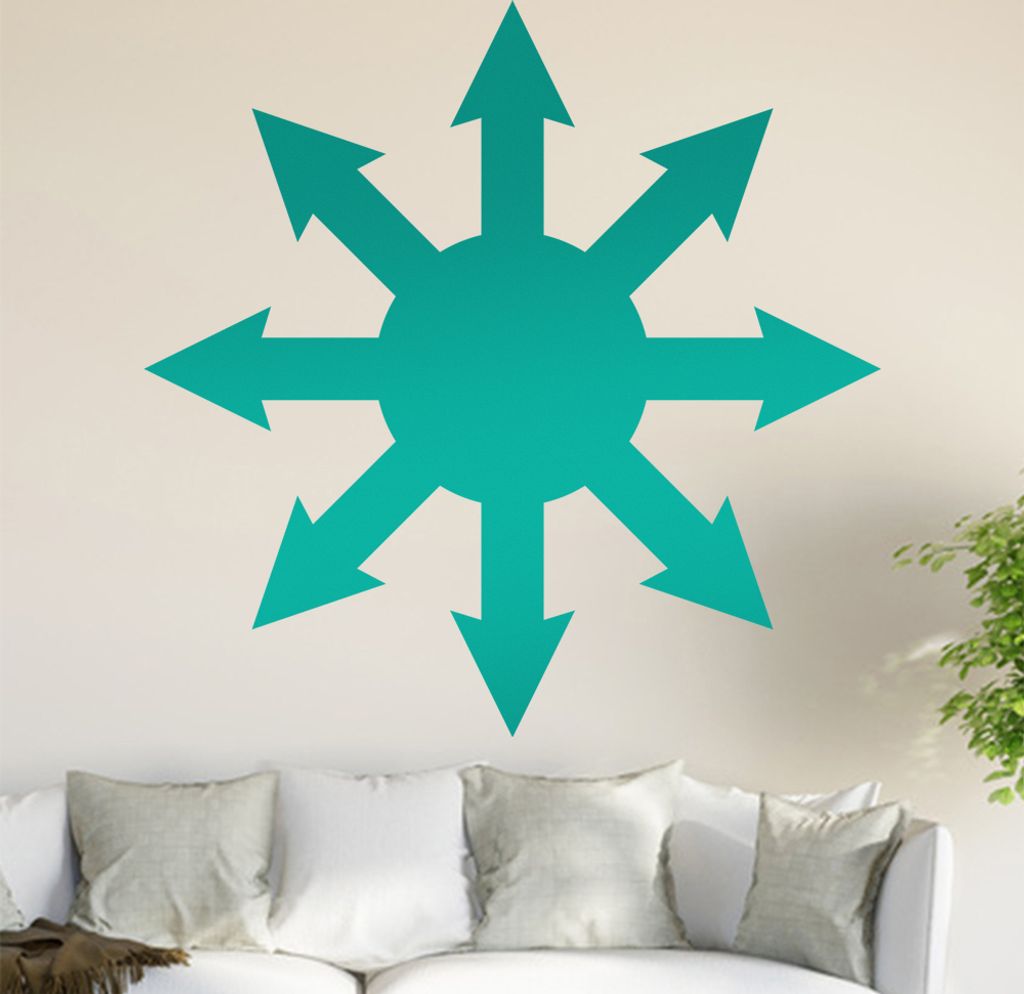 Chaosmagie Wandtattoo in 6 Größen - Wandaufkleber Wall Sticker - Dekoration, Küche, Wohnzimmer, Schlafzimmer, Badezimmer