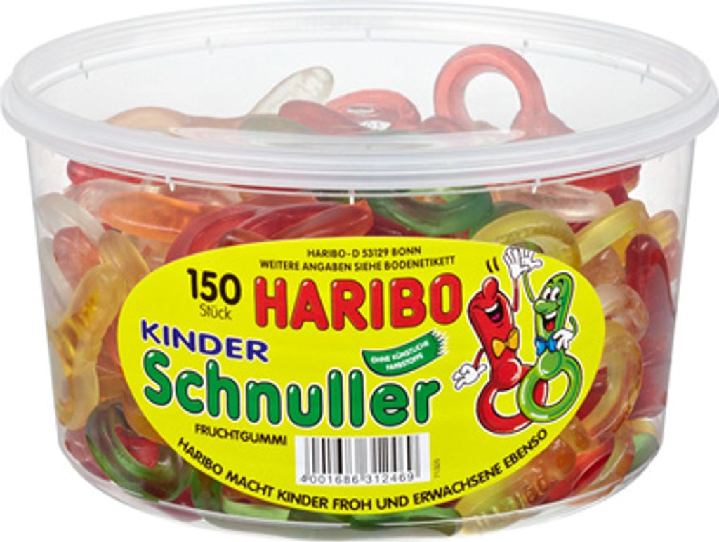 Haribo Detský cumlík s ovocnou príchuťou 5 druhov 1200g Obrázok produktu 