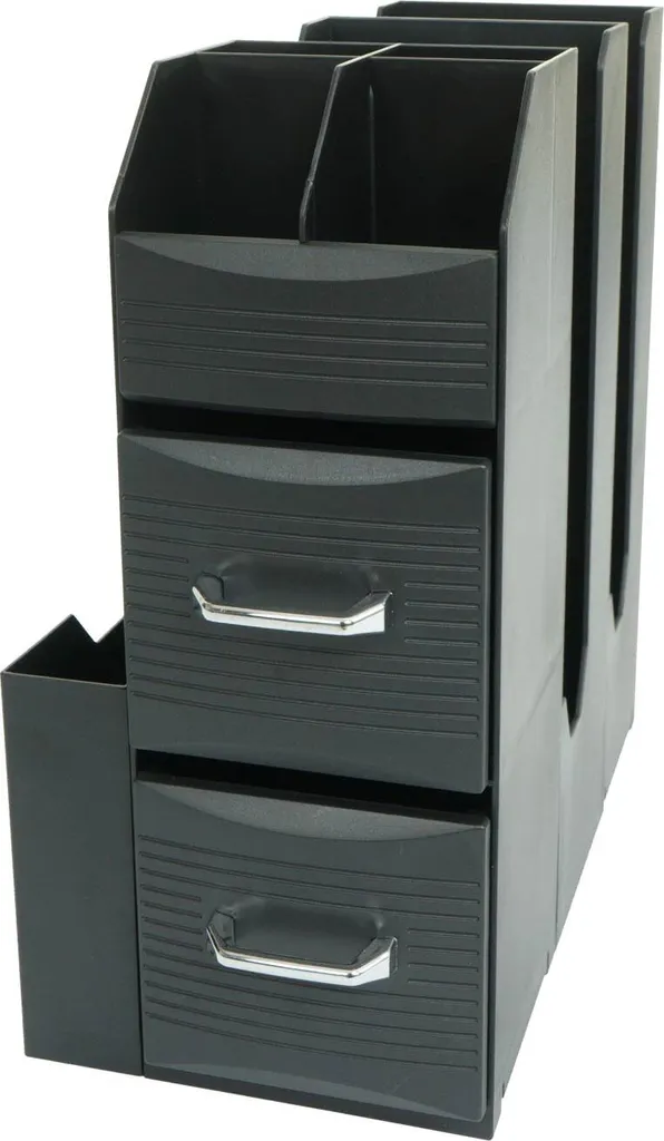 Boîte de rangement café 2 tiroirs compacte 29x14x33cm polyvalente - 11