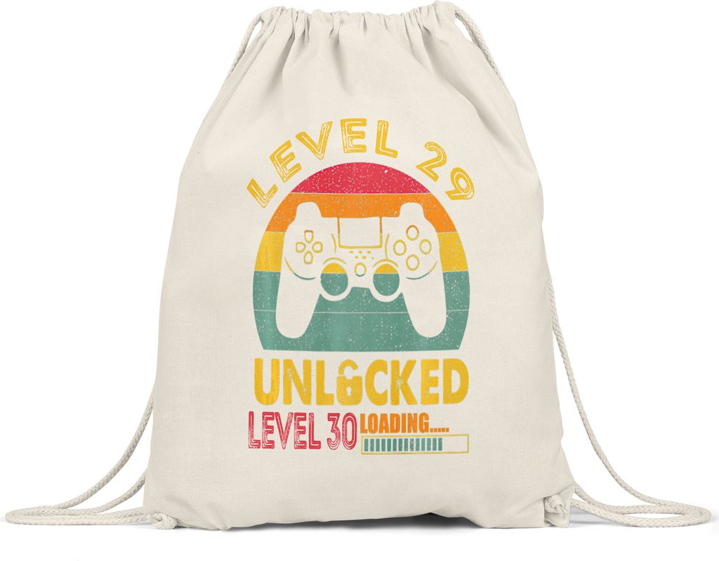 Level 29 Unlocked Level 30 Loading Turnbeutel Gymsack  Produktbild 