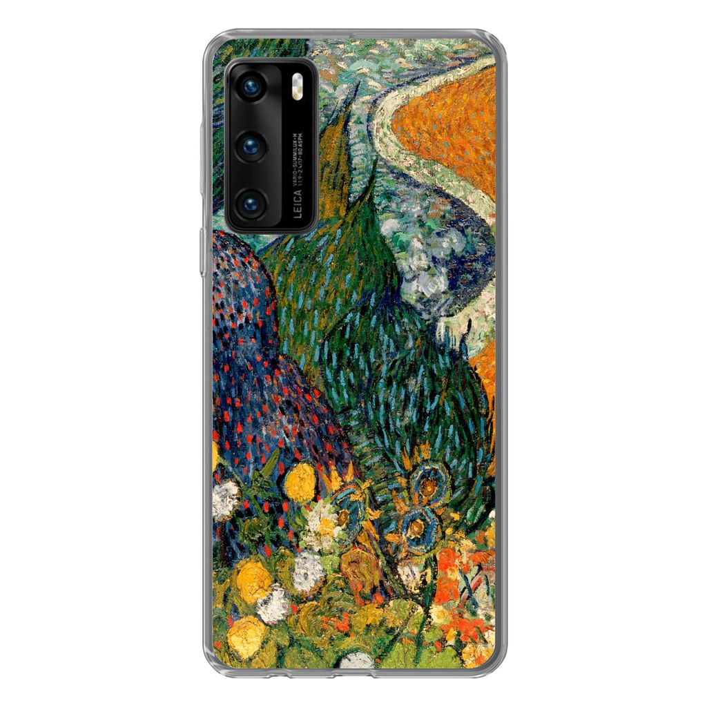 MuchoWow Handyhülle Schutzhülle Hülle für Huawei P40 Erinnerungen an den Garten von Etten - Vincent van Gogh Silikon Softcase Handy Hülle - ...