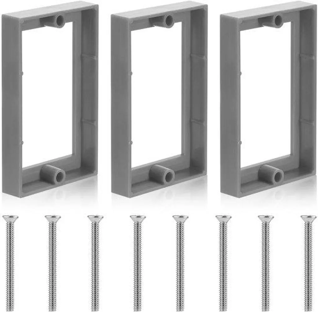 Rallonge électrique pour prise 3 pièces 1,3 cm avec vis de fixation