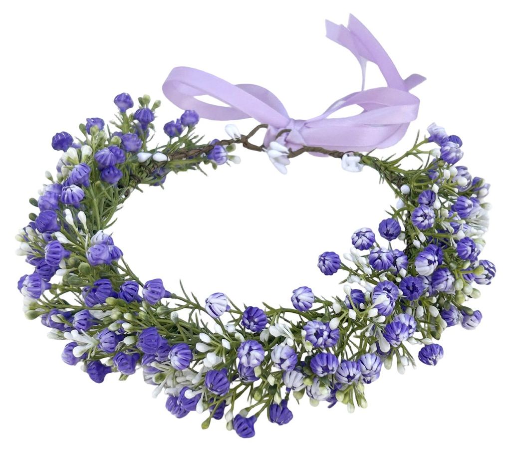 Braut-Haarreif mit künstlichen Blumen, Schnürdesign, minimalistisches Haaraccessoire für Hochzeitsfeiern