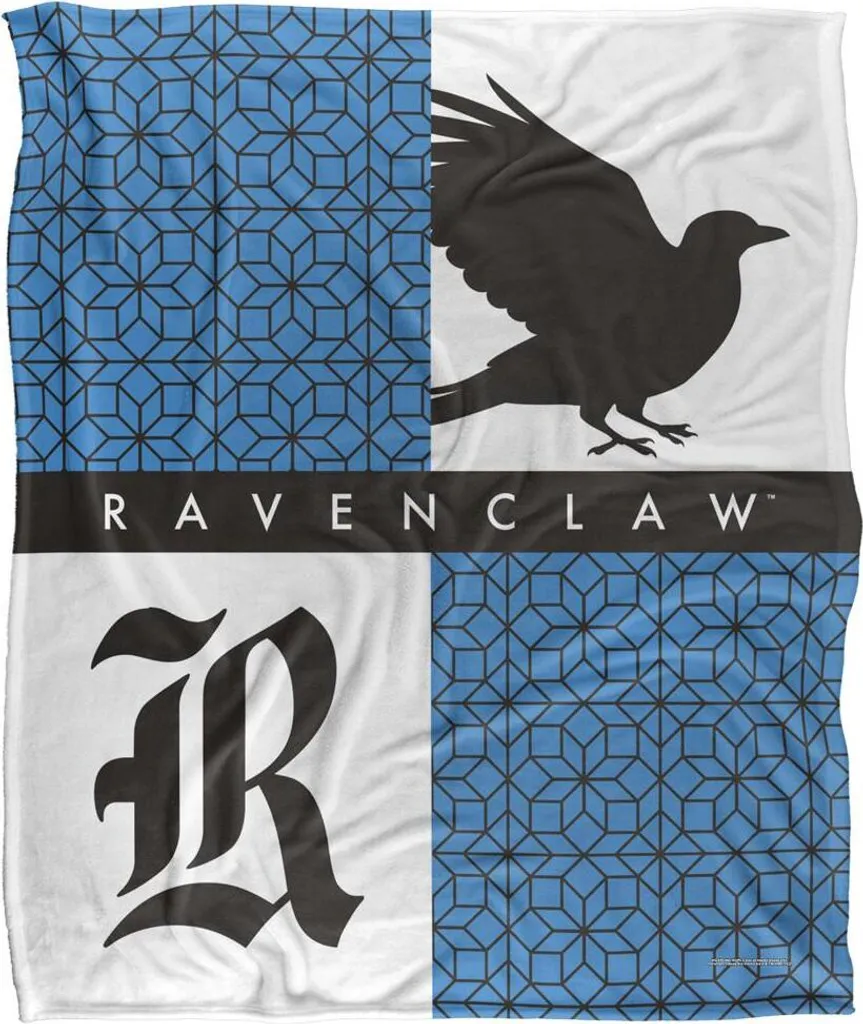 Harry Potter Couverture Ravenclaw Carrés TV18623 Plaid Doux Serdaigle
