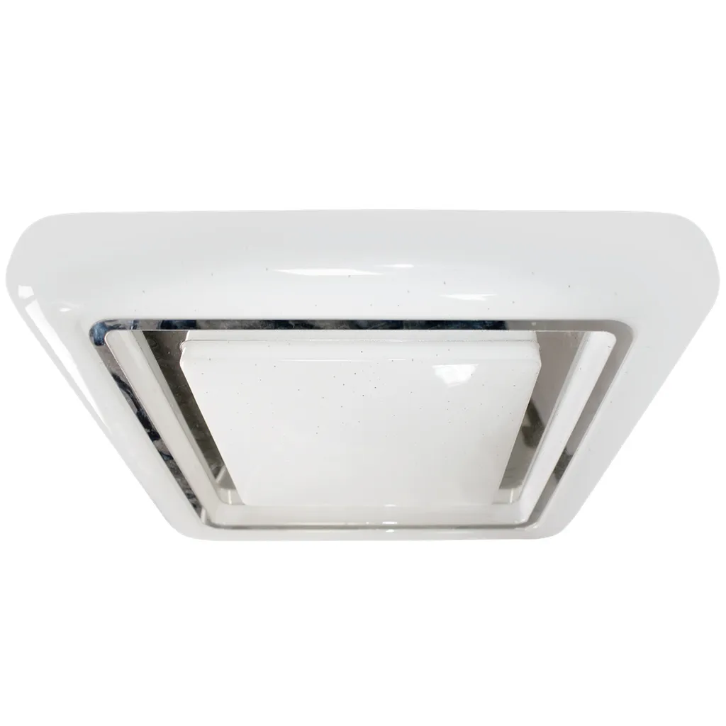 Luminaire de plafond LED moderne chrome Milagro pour un bureau élégant