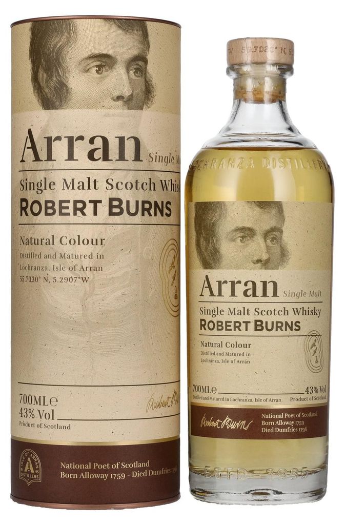 Arran Robert Burns Single Malt Scotch Whisky 43% 0,7L Produktbild 